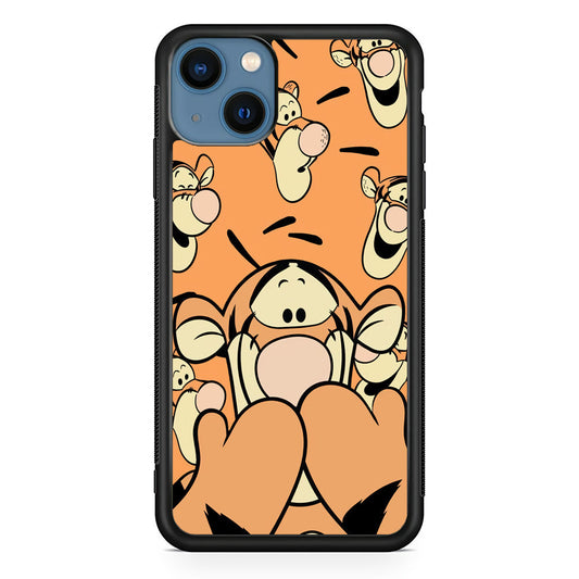 Tiger Winnie The Pooh Expression iPhone 14 Plus Case