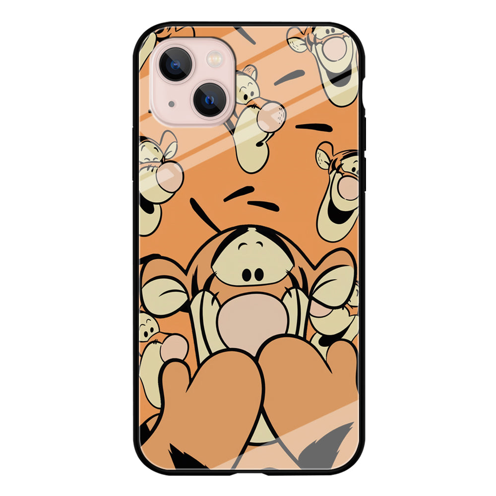 Tiger Winnie The Pooh Expression iPhone 14 Plus Case