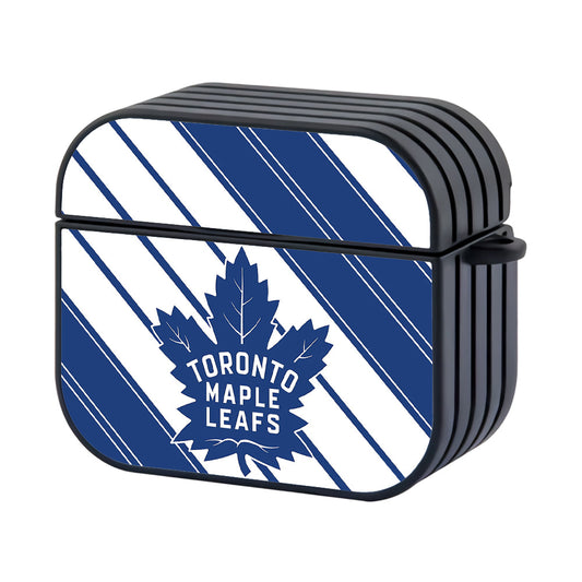 Toronto Maple Leafs Blue White Hard Plastic Case Cover For Apple Airpods 4 - Ezzystore