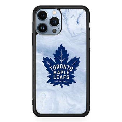 Toronto Maple Leafs Marble Logo iPhone 14 Pro Max Case