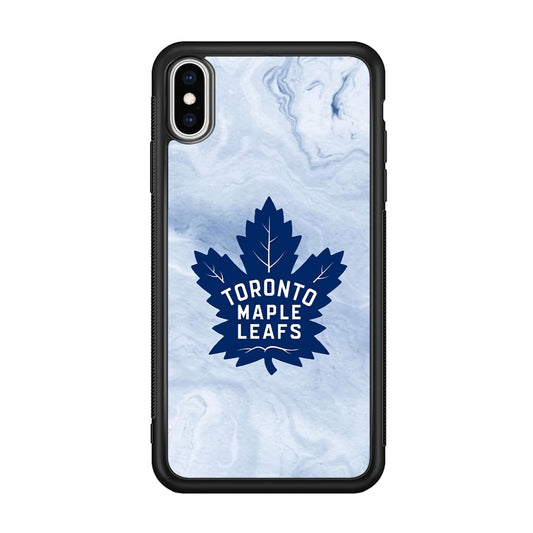 Toronto Maple Leafs Marble Logo iPhone X Case