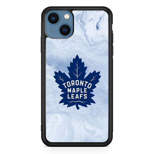 Toronto Maple Leafs Marble Logo iPhone 15 Plus Case