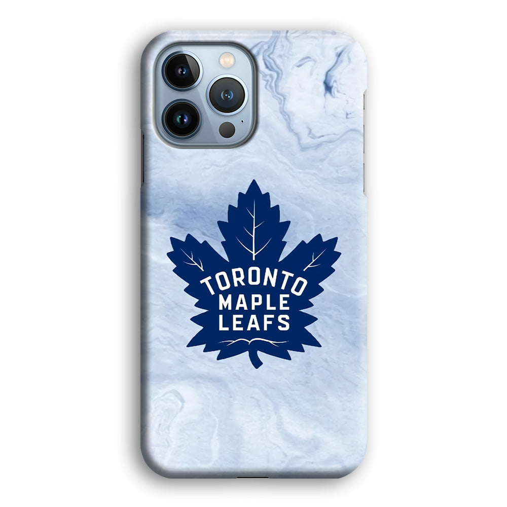 Toronto Maple Leafs Marble Logo iPhone 14 Pro Max Case