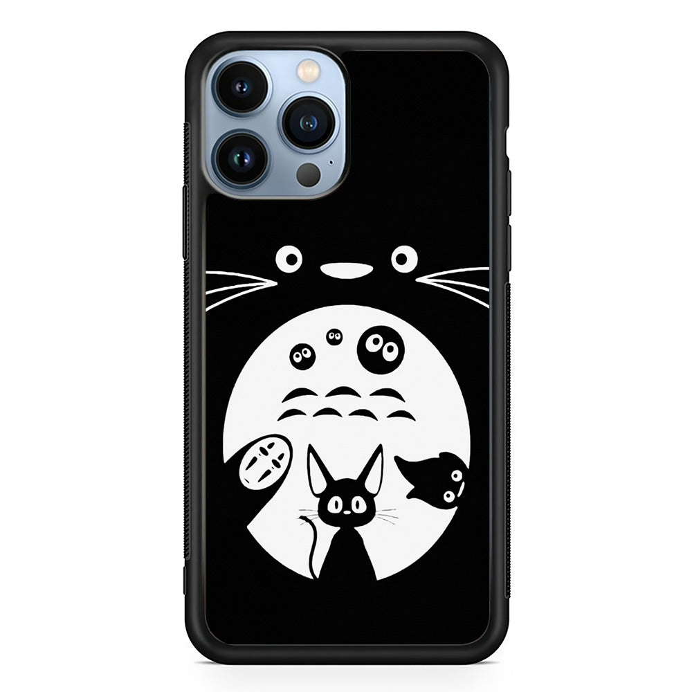 Totoro And Friends Silhouette Art iPhone 13 Pro Max Case
