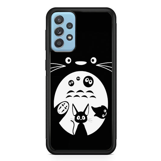 Totoro And Friends Silhouette Art Samsung Galaxy A72 Case
