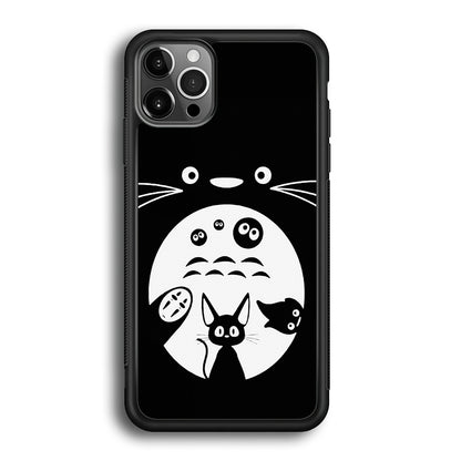 Totoro And Friends Silhouette Art iPhone 12 Pro Max Case