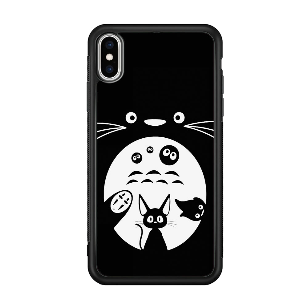 Totoro And Friends Silhouette Art iPhone X Case