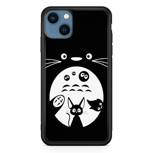 Totoro And Friends Silhouette Art iPhone 15 Case