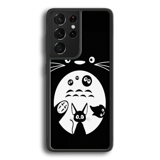 Totoro And Friends Silhouette Art Samsung Galaxy S24 Ultra Case - Ezzystore