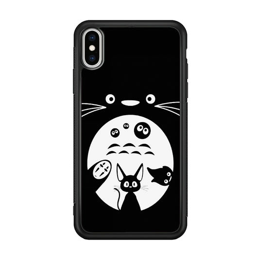 Totoro And Friends Silhouette Art iPhone XS Case