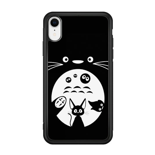 Totoro And Friends Silhouette Art iPhone XR Case