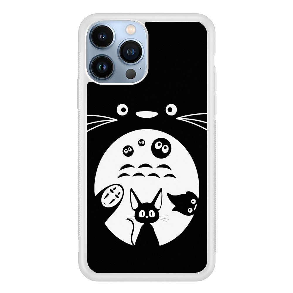 Totoro And Friends Silhouette Art iPhone 15 Pro Case