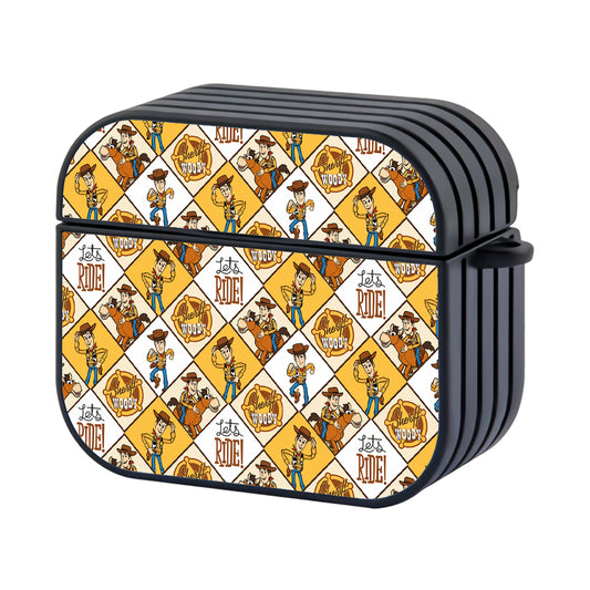 Toy Story Sheriff Woody Square Of Character Hard Plastic Case Cover For Apple Airpods 3 - Ezzystore