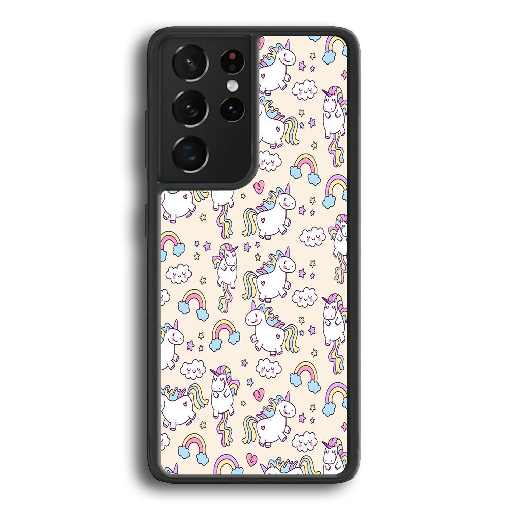 Unicorn Rainbow Samsung Galaxy S24 Ultra Case - Ezzystore