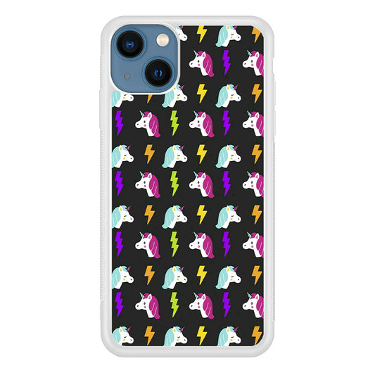 Unicorn Flash Grey iPhone 14 Case