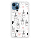 Unicorn Marble White iPhone 14 Case