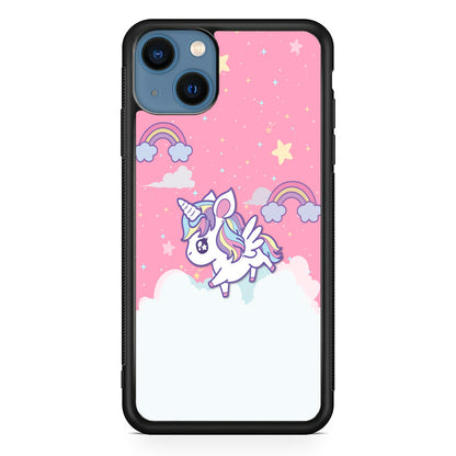 Unicorn Pink Cotton iPhone 14 Case