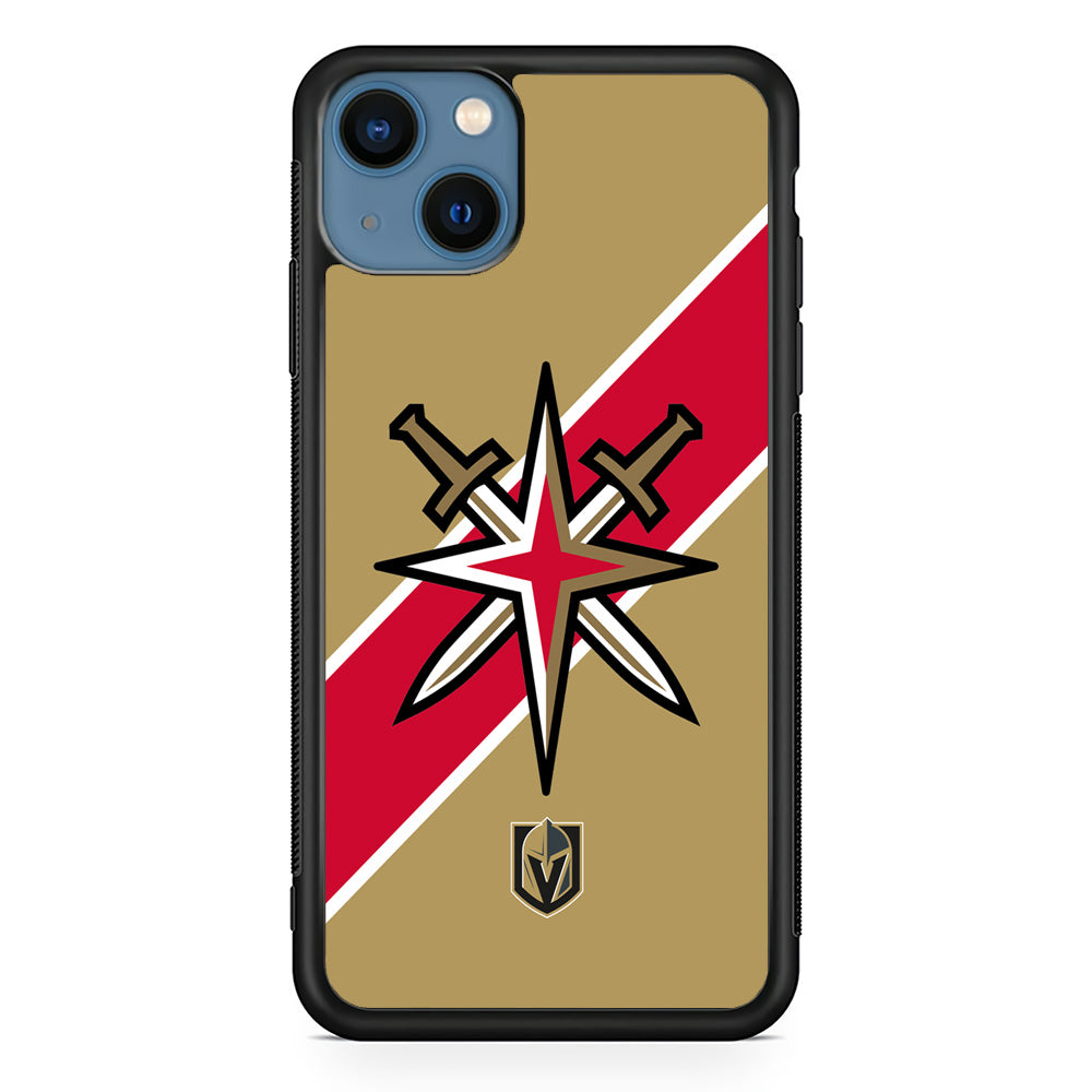 Vegas Golden Knights Red Stripe  iPhone 13 Case