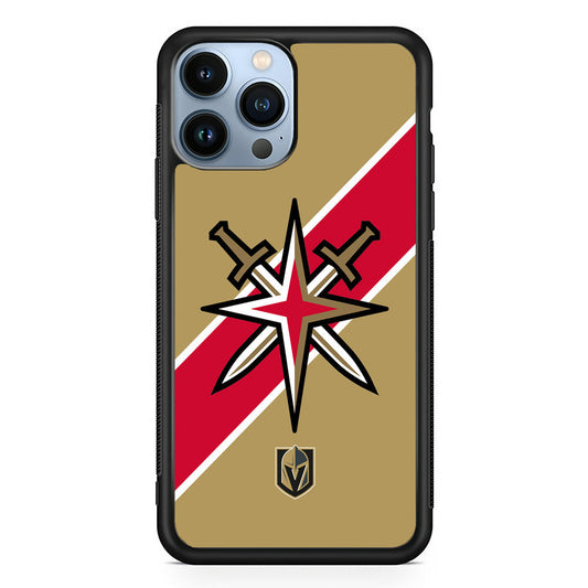 Vegas Golden Knights Red Stripe iPhone 15 Pro Case