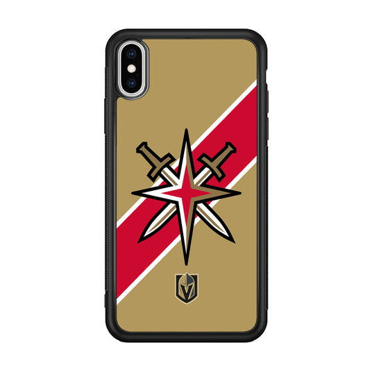 Vegas Golden Knights Red Stripe iPhone XS Case