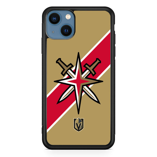 Vegas Golden Knights Red Stripe  iPhone 15 Case