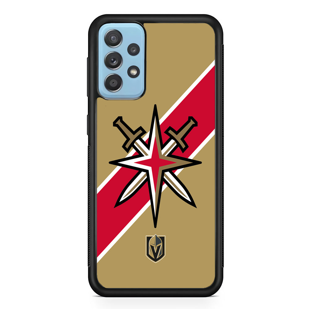 Vegas Golden Knights Red Stripe Samsung Galaxy A72 Case