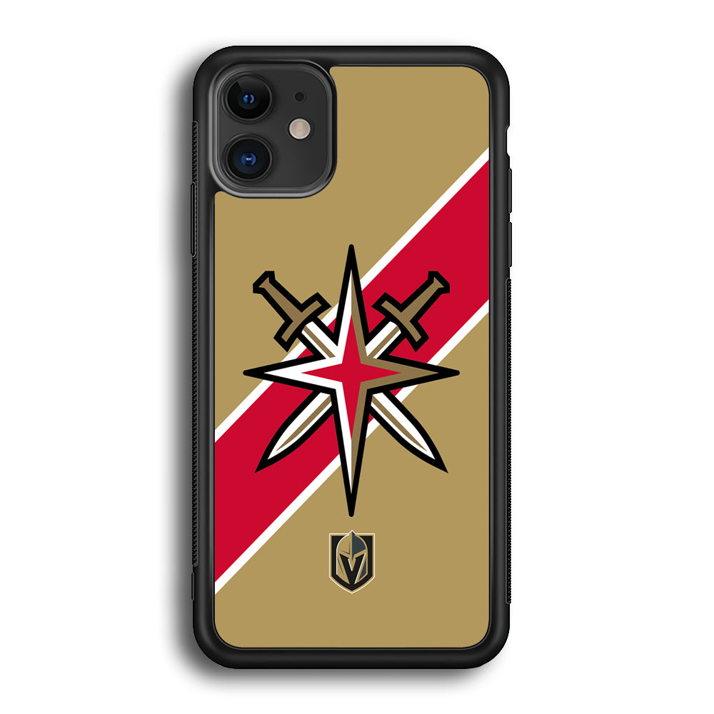 Vegas Golden Knights Red Stripe iPhone 12 Case