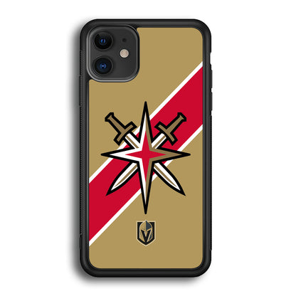 Vegas Golden Knights Red Stripe iPhone 12 Case