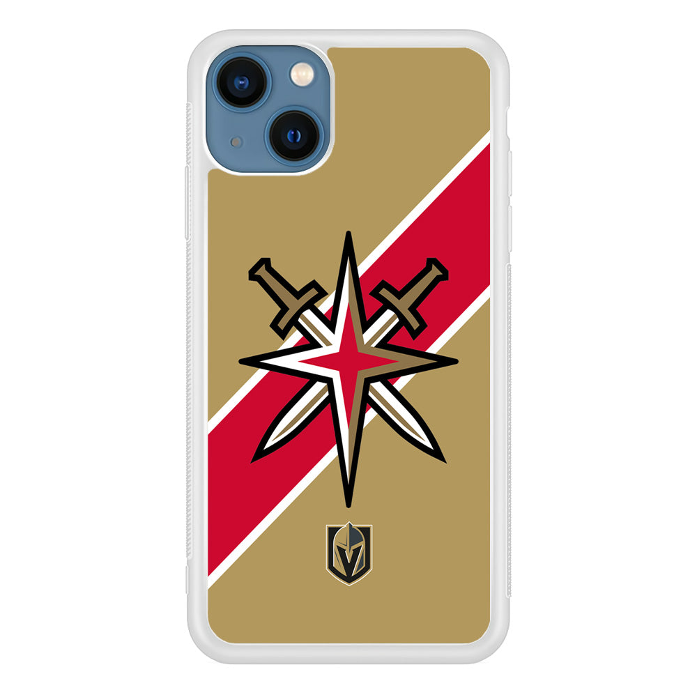 Vegas Golden Knights Red Stripe  iPhone 14 Case