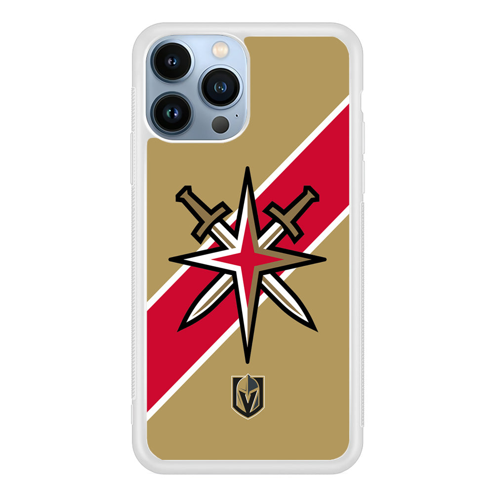 Vegas Golden Knights Red Stripe iPhone 15 Pro Max Case