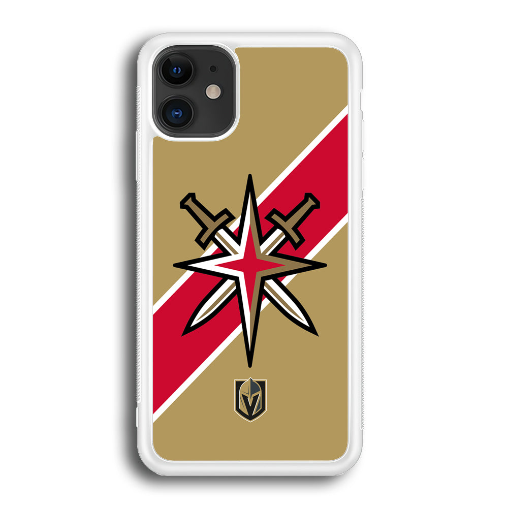 Vegas Golden Knights Red Stripe iPhone 12 Case