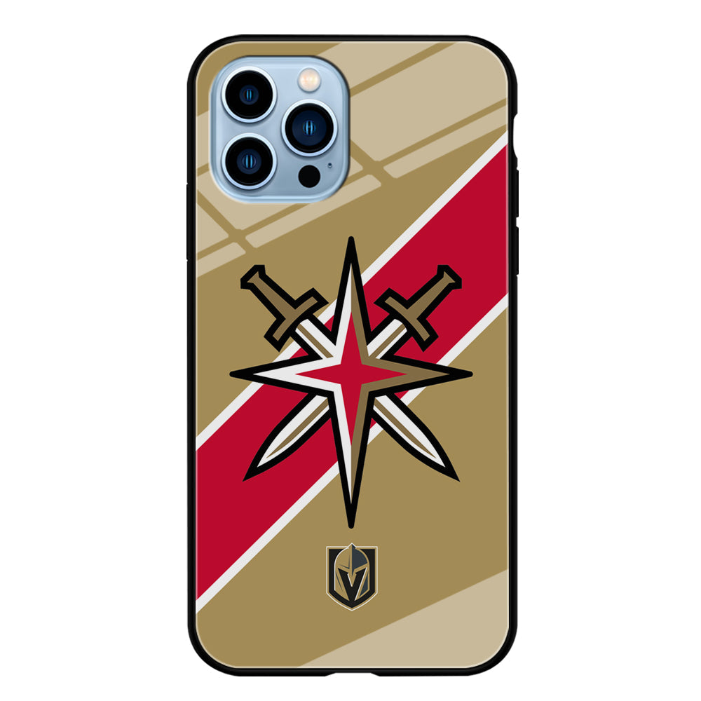 Vegas Golden Knights Red Stripe iPhone 14 Pro Case