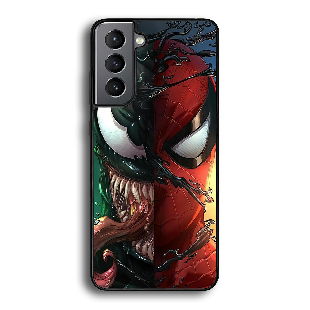 Venom Spiderman Half Face Samsung Galaxy S24 Case - Ezzystore