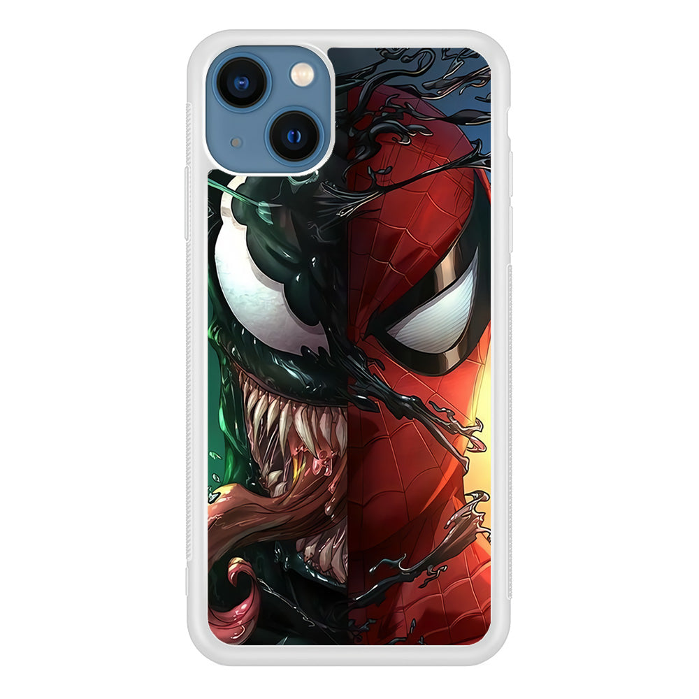 Venom Spiderman Half Face iPhone 14 Case