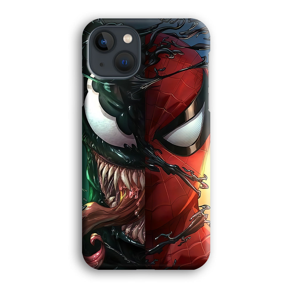 Venom Spiderman Half Face iPhone 14 Case