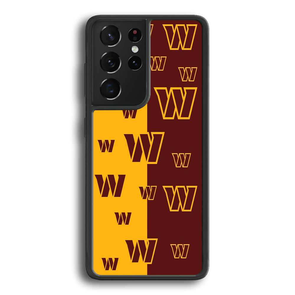 Washington Commanders Two Side Colours Samsung Galaxy S22 Ultra Case - Ezzystore