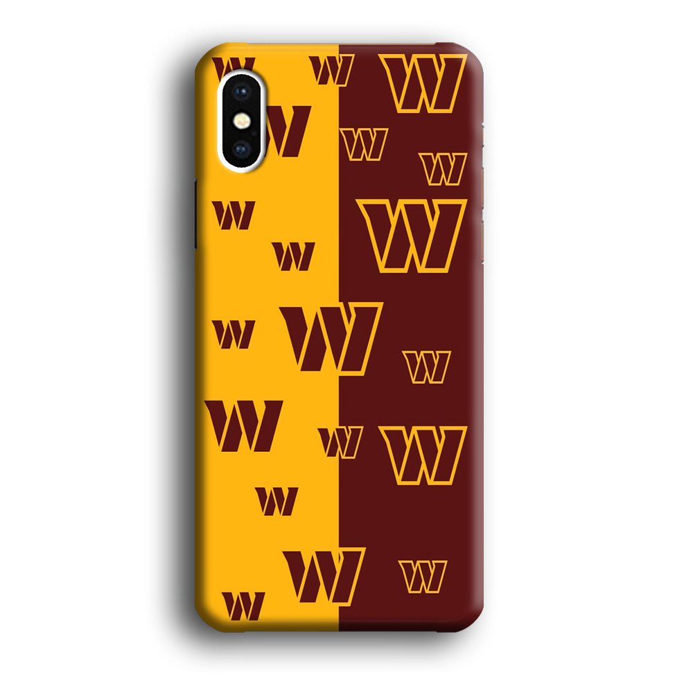 Washington Commanders Two Side Colours iPhone X Case