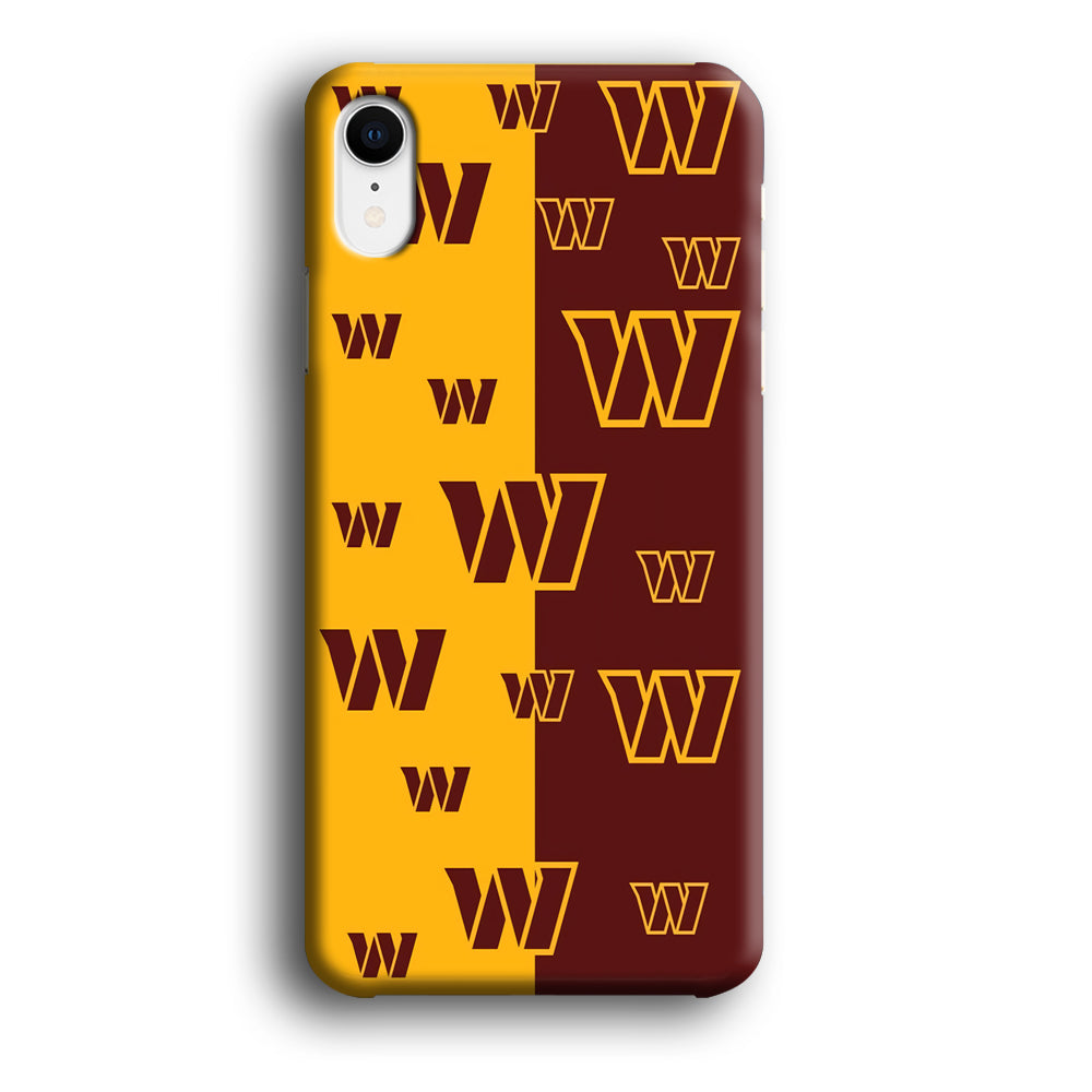 Washington Commanders Two Side Colours iPhone XR Case