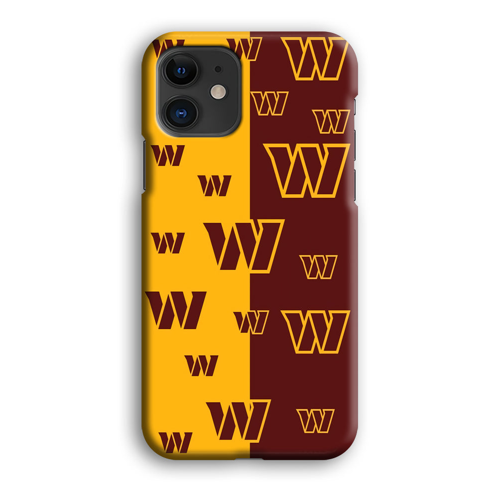 Washington Commanders Two Side Colours iPhone 12 Case