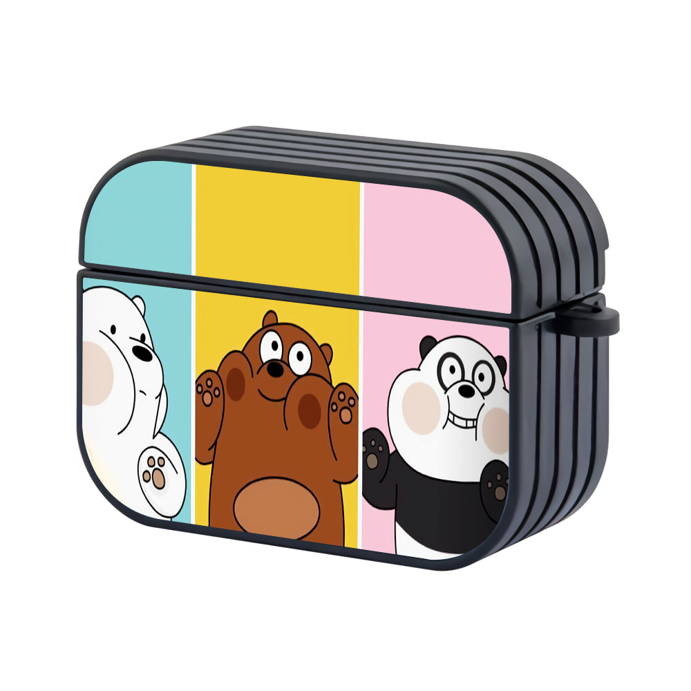 We Bare Bears Cute Kawaii Hard Plastic Case Cover For Apple Airpods Pro - Ezzystore