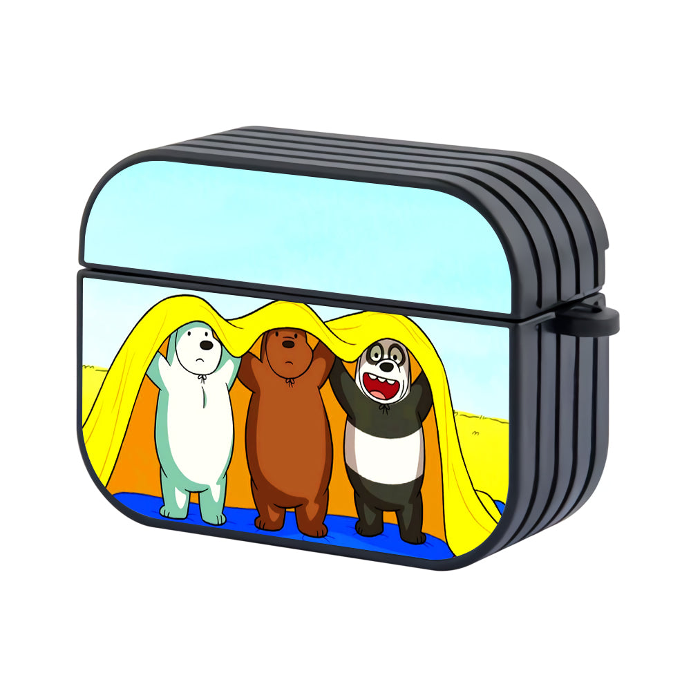 We Bare Bears In a Blanket Hard Plastic Case Cover For Apple Airpods Pro - Ezzystore