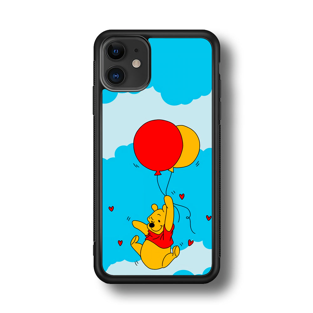 Winnie The Pooh Fly With The Balloons iPhone 11 Case