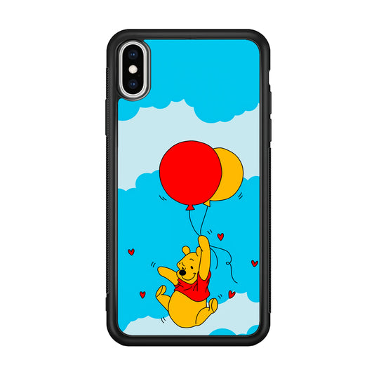 Winnie The Pooh Fly With The Balloons iPhone XS Case
