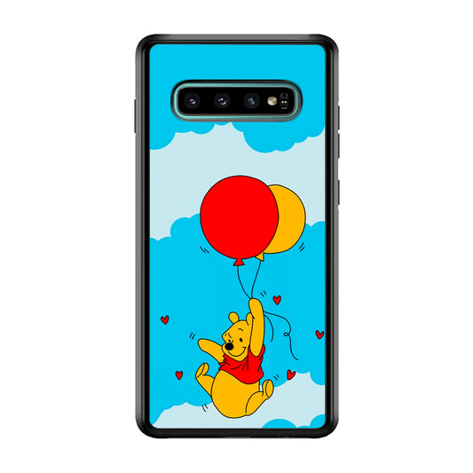Winnie The Pooh Fly With The Balloons Samsung Galaxy S10 Case