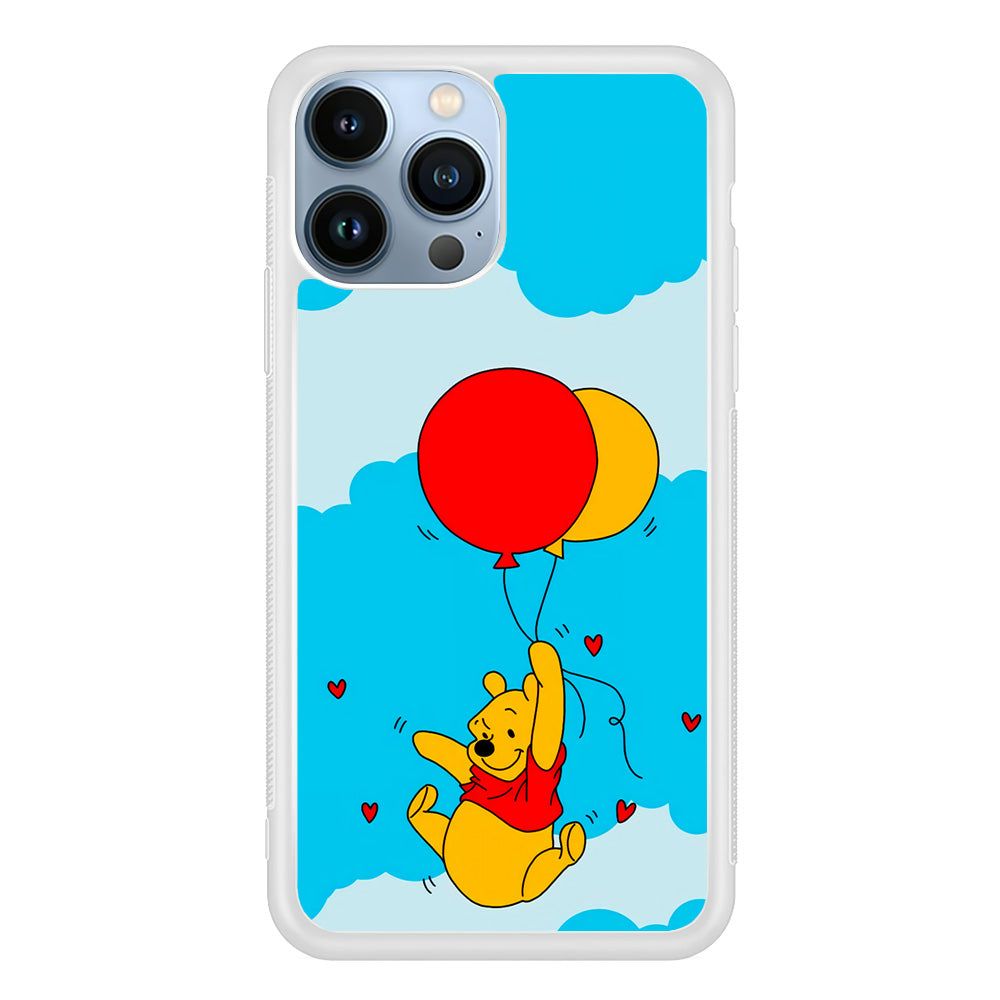 Winnie The Pooh Fly With The Balloons iPhone 15 Pro Case