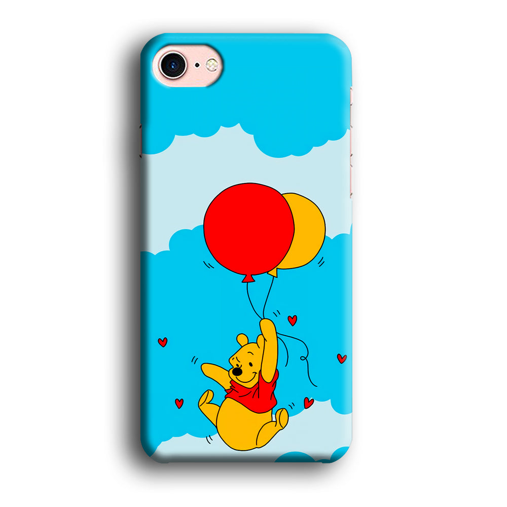 Winnie The Pooh Fly With The Balloons iPhone 8 Case
