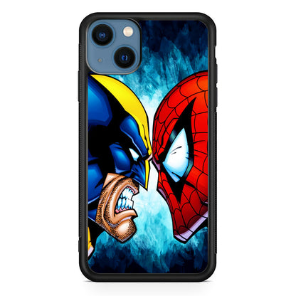 Wolverine X Spiderman iPhone 15 Plus Case