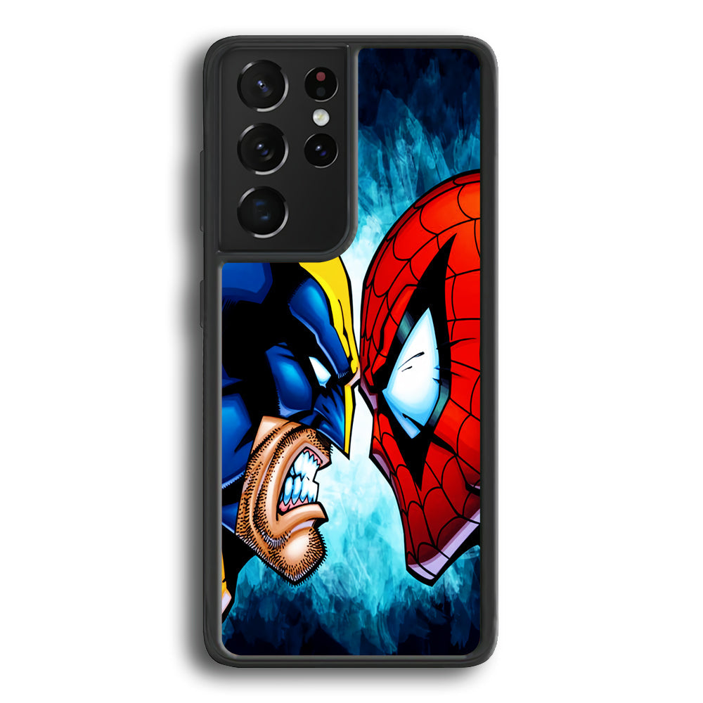 Wolverine X Spiderman Samsung Galaxy S24 Ultra Case - Ezzystore