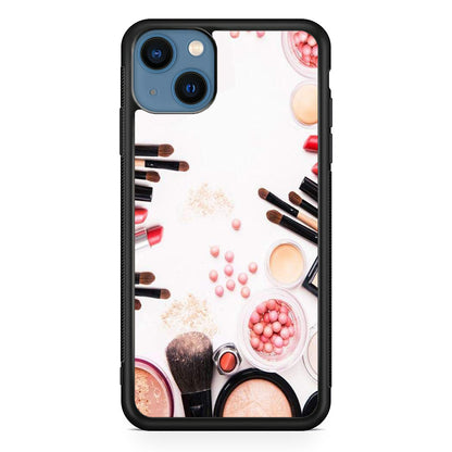 Woman Make Up Equipment Brush And Powder iPhone 14 Case