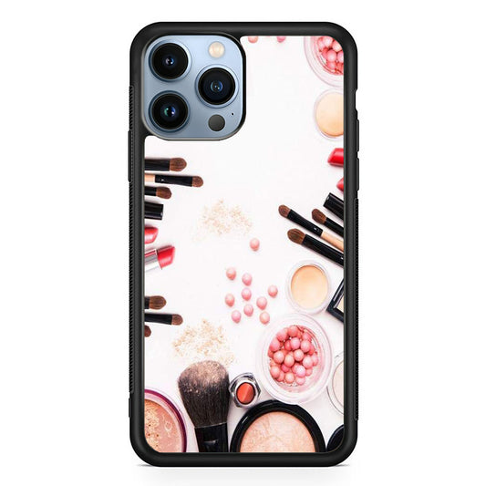 Woman Make Up Equipment Brush And Powder iPhone 15 Pro Case